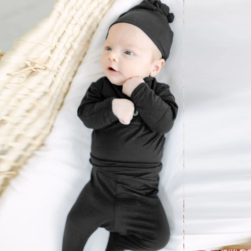 black newborn pajamas