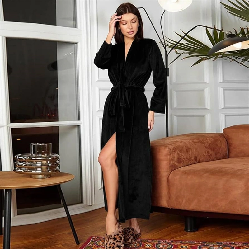 black velvet robe womens