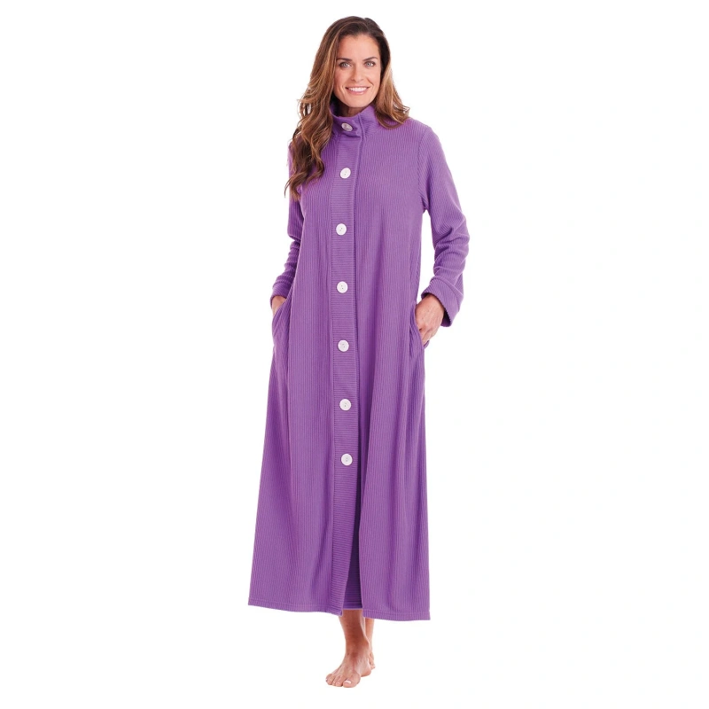 chenille womens button up robes