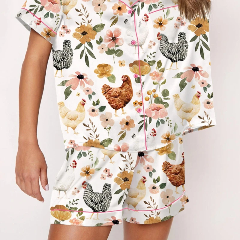 chicken flannel pajamas