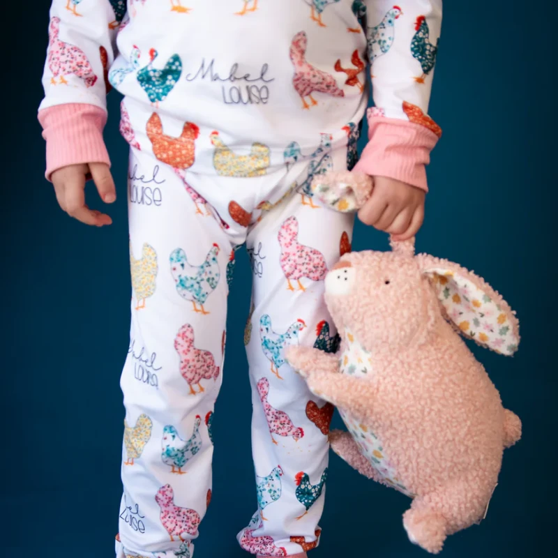 chicken print pajamas