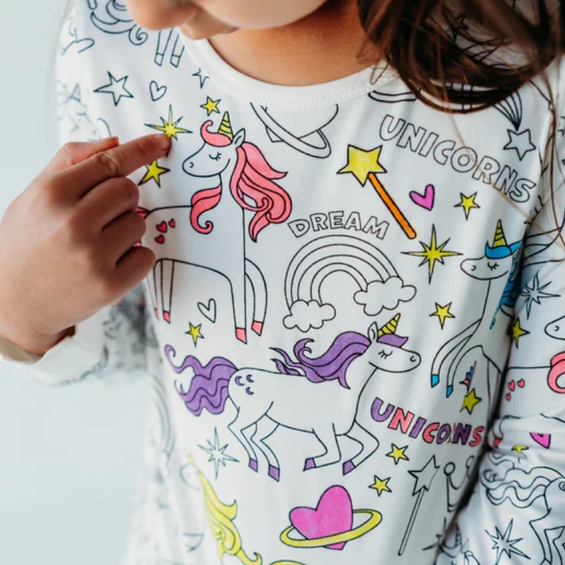 colorable pajamas for kids