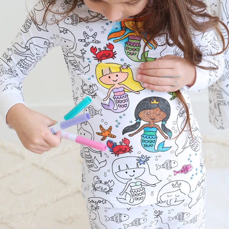 colorable pajamas
