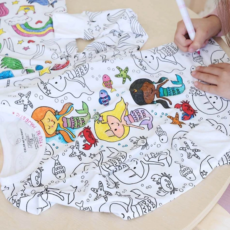 coloring pajamas for toddlers