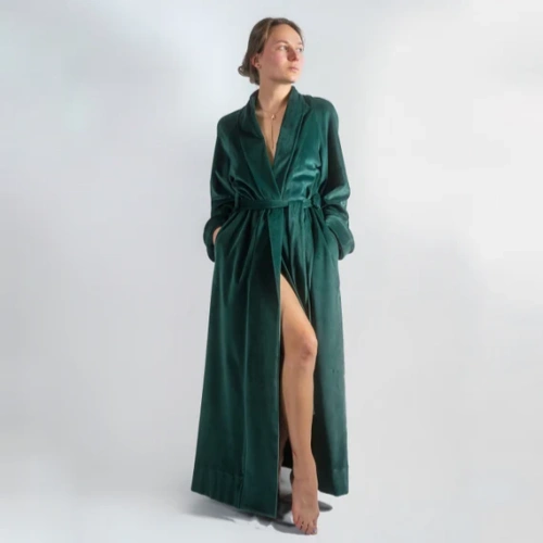 cotton velvet robes for women
