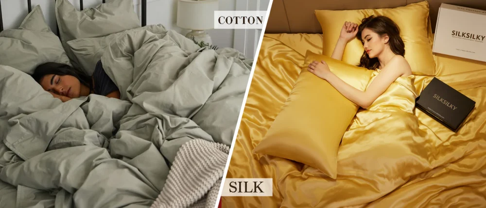 cotton vs silk pajamas