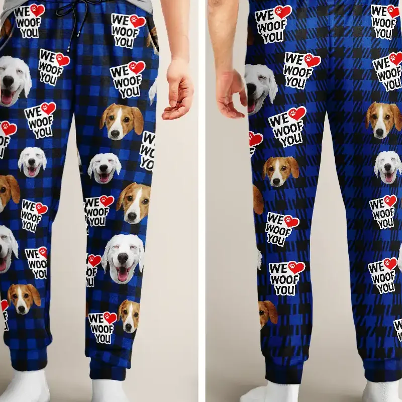 dog face pajama pants