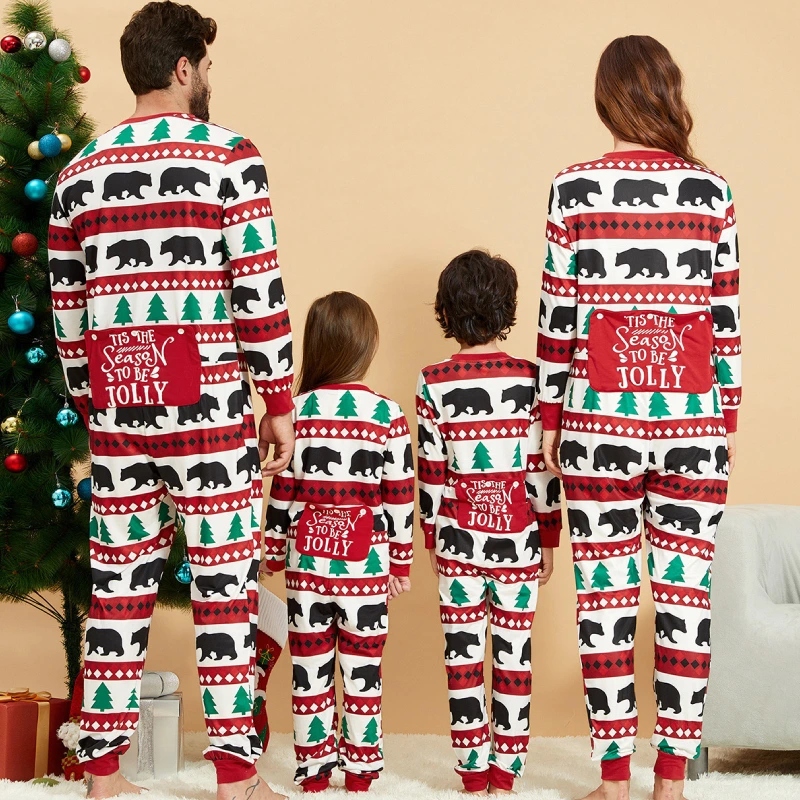 family christmas onesie pajamas