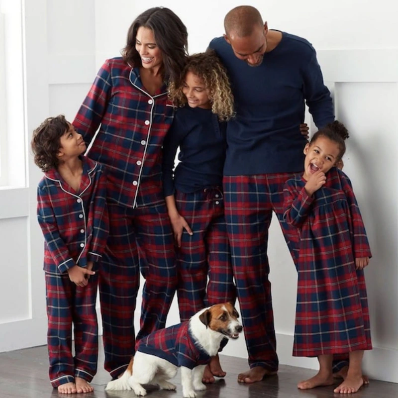 flannel family christmas pajamas