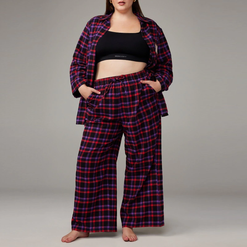 flannel pajamas for plus size women