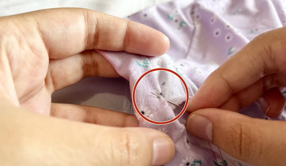 hemming the pants
