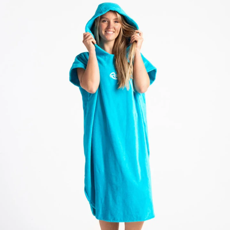 hooded short sleeve robe for women