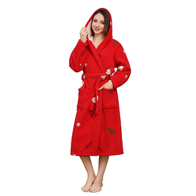hooded women's cute robes