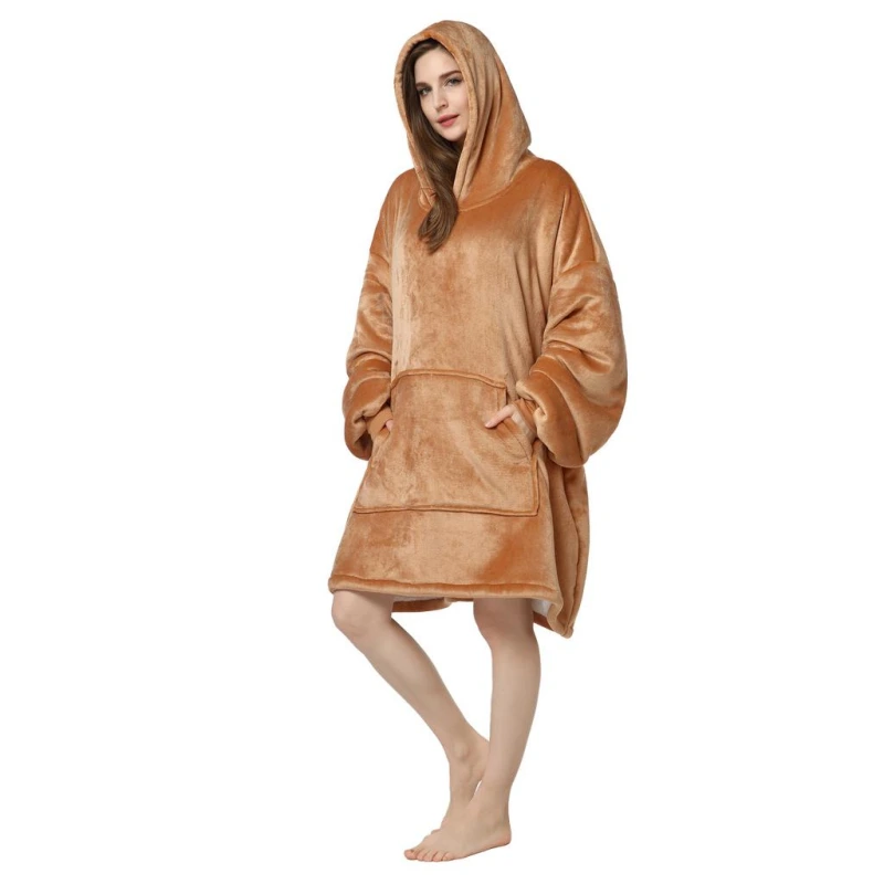hooded women's fleece nightgowns