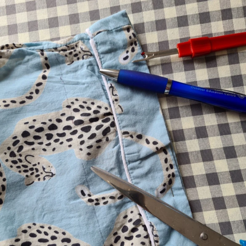 how to shorten pajama pants