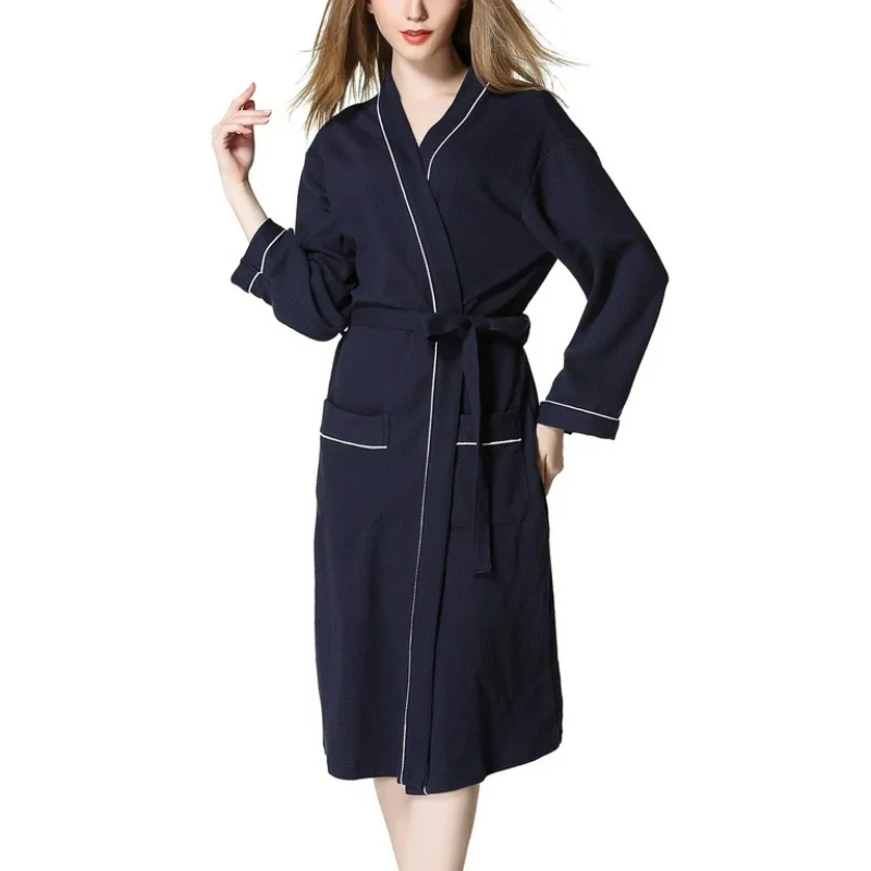 knee length short sleeve robes for women