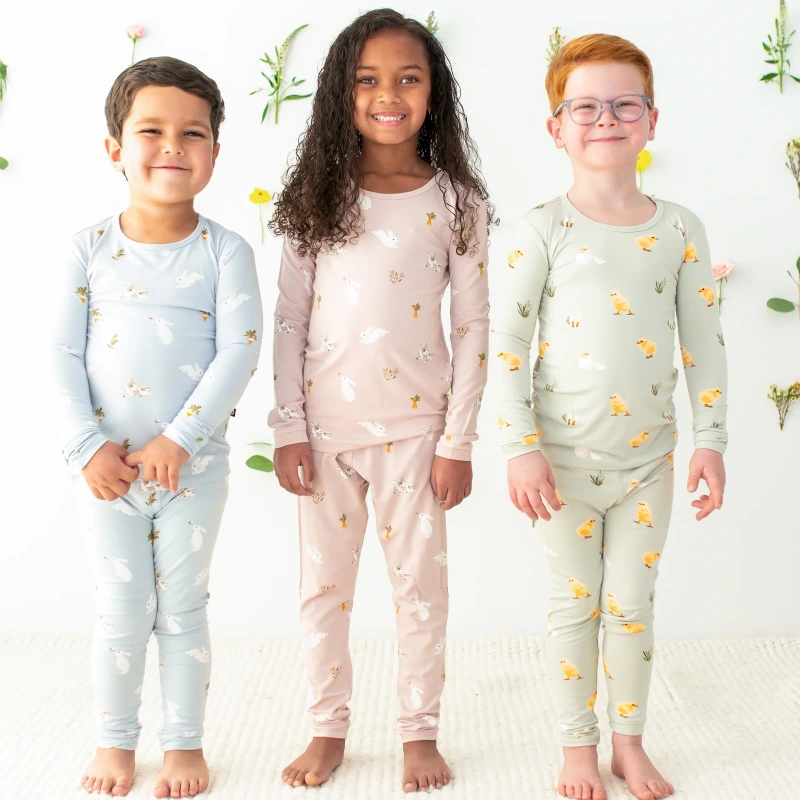 long sleeve easter pajamas