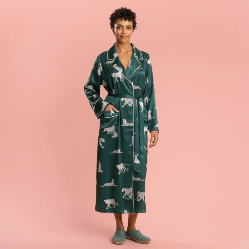 luxury long robes for women