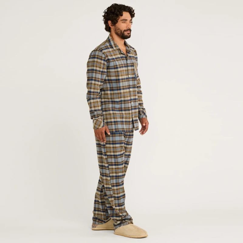 mens flannel pajamas