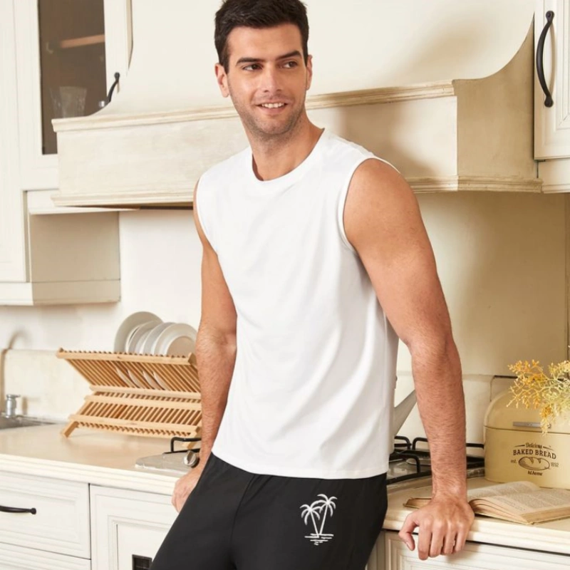 mens pajama tank tops
