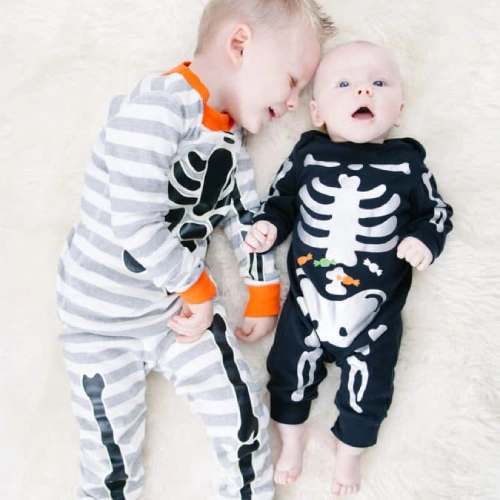 newborn skeleton pajamas