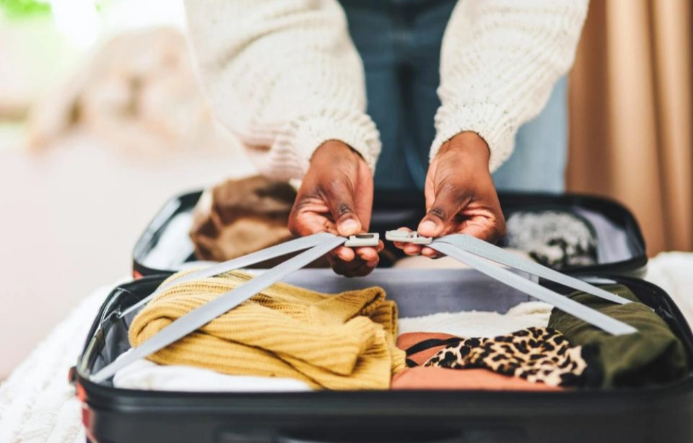 packing pajamas in your luggage