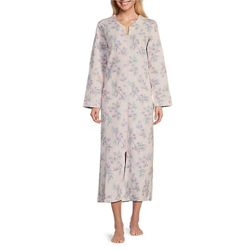 petite button up robes for women