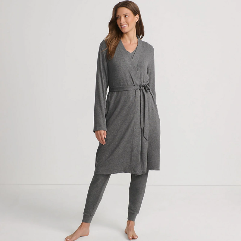 petite cashmere robe for women
