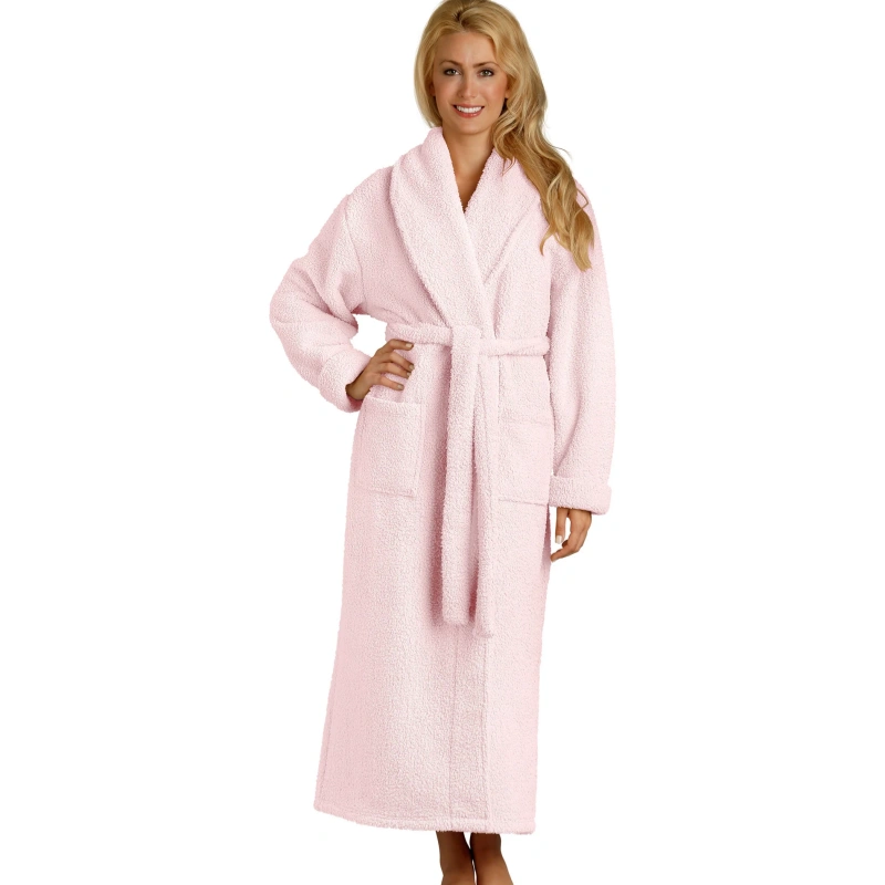 petite fluffy women's robe