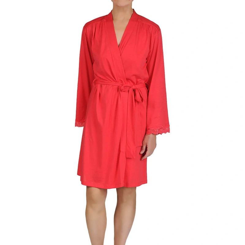 petite red robe for women