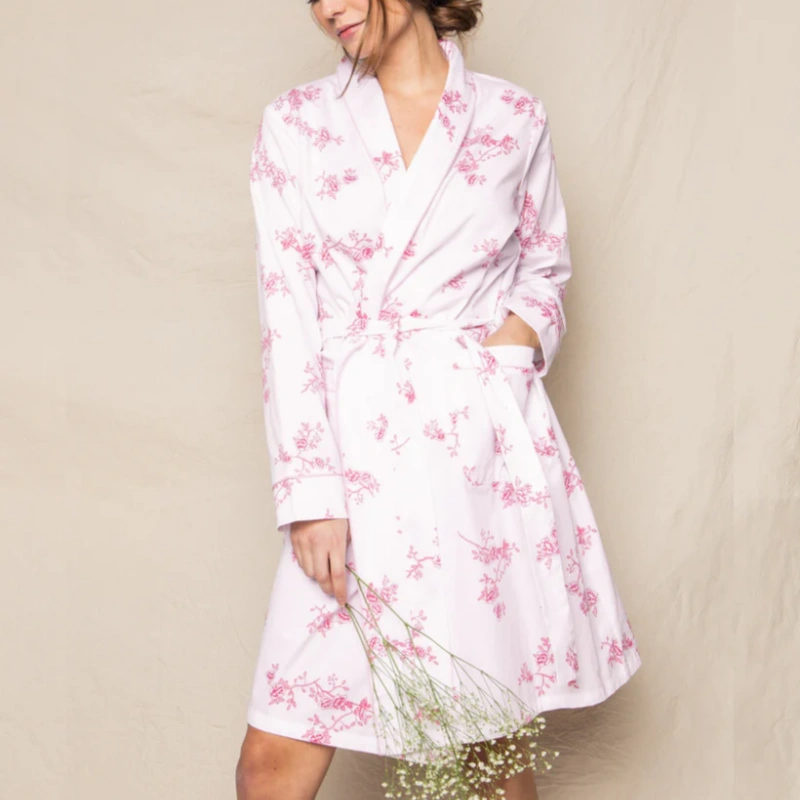 petite women's floral robe