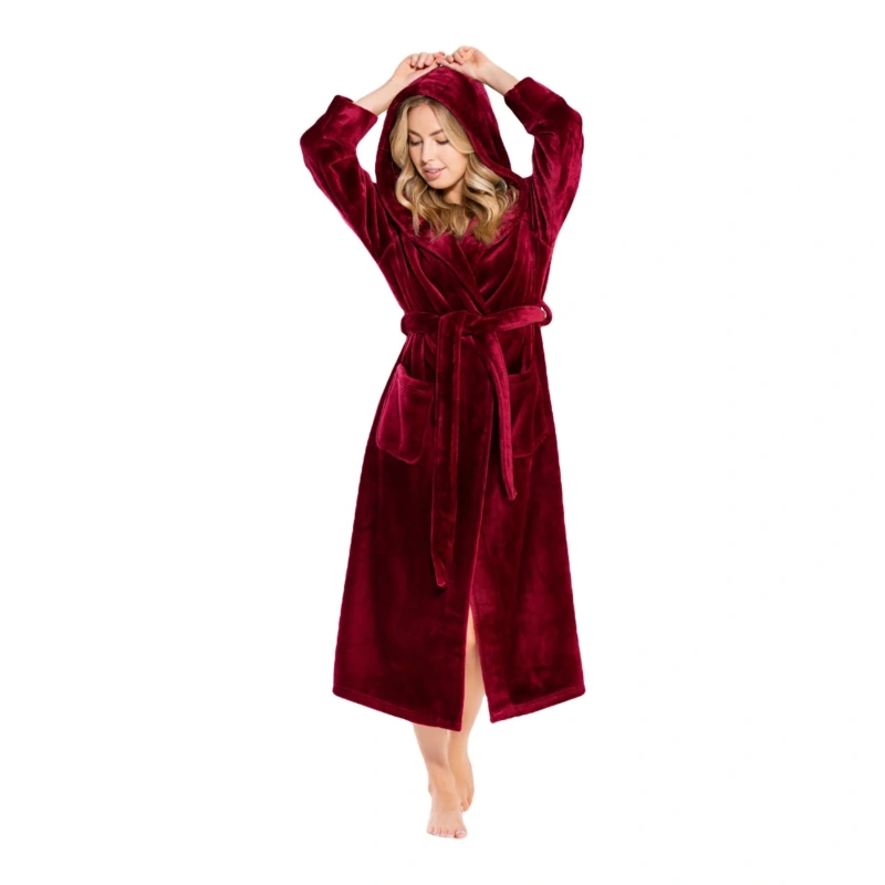 plush hooded robes for women