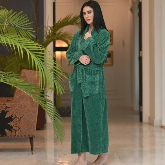 polyester chenille robe for women
