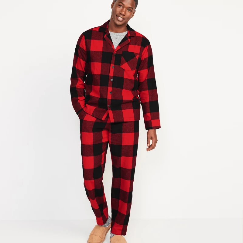 red and black flannel pajamas