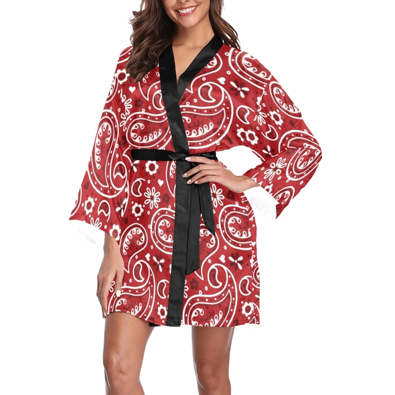 red and black robe womens
