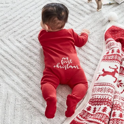 red newborn pajamas