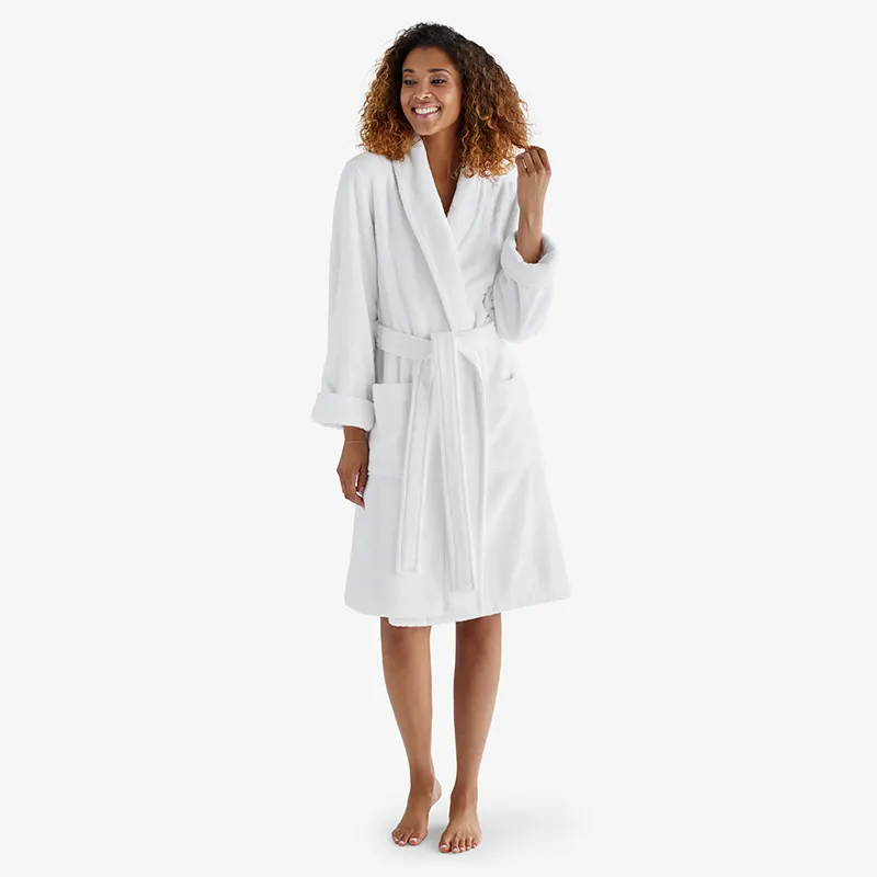 short women's spa robe