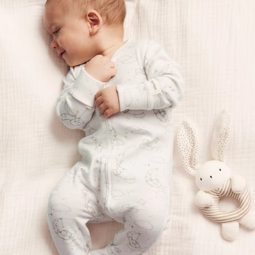 white newborn pajamas