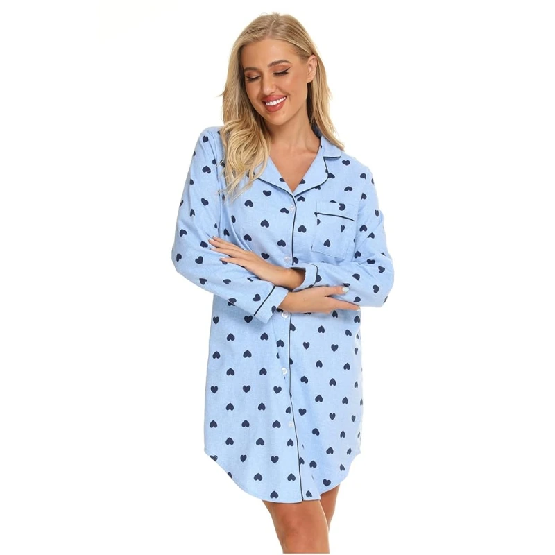 women's button down nightshirt