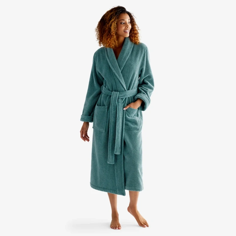 women's full length terry cloth robe