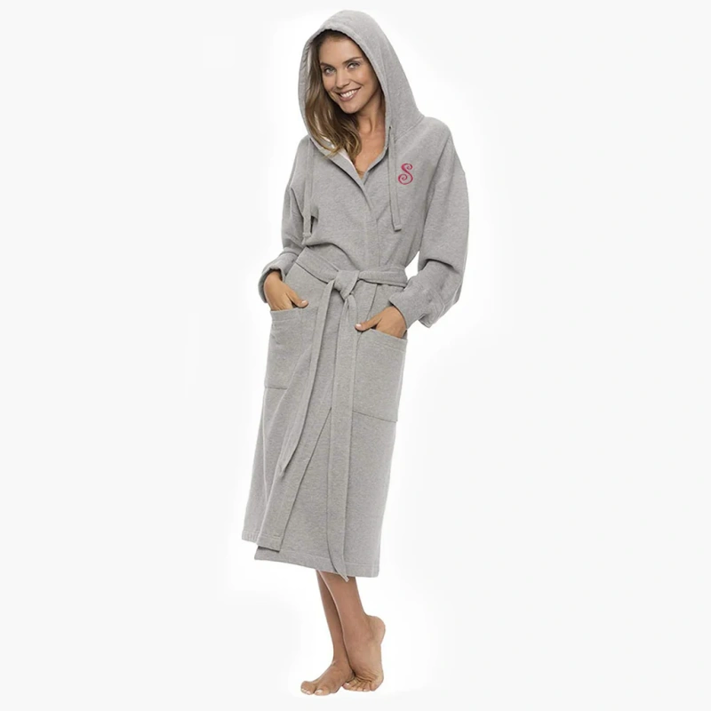 women's hooded sweatshirt robe