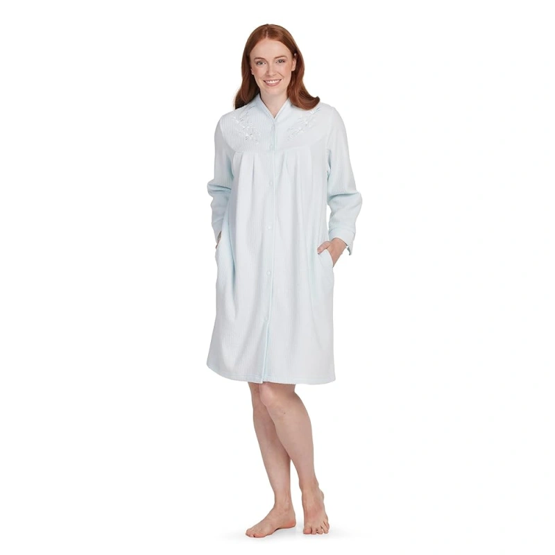 women's petite snap front robes