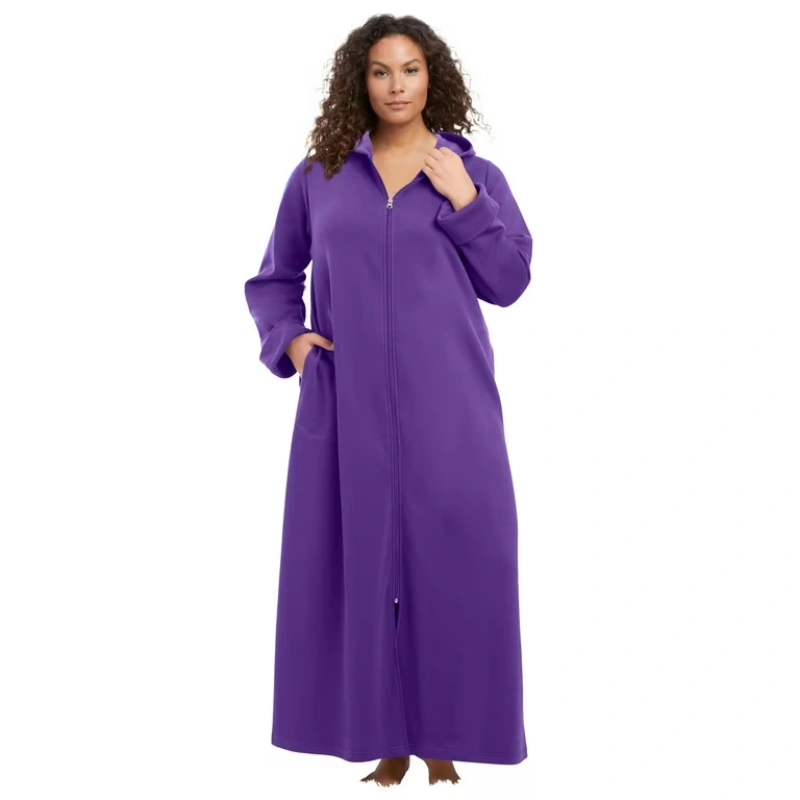 women's plus size hooded robe