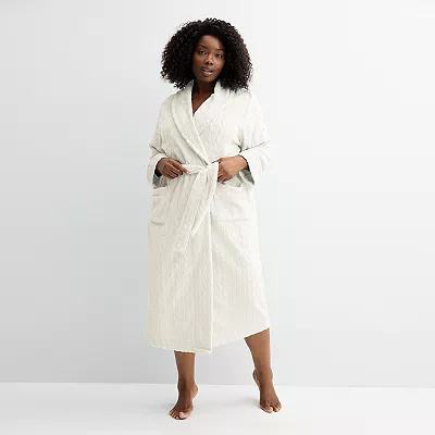 women's plus size plush robe