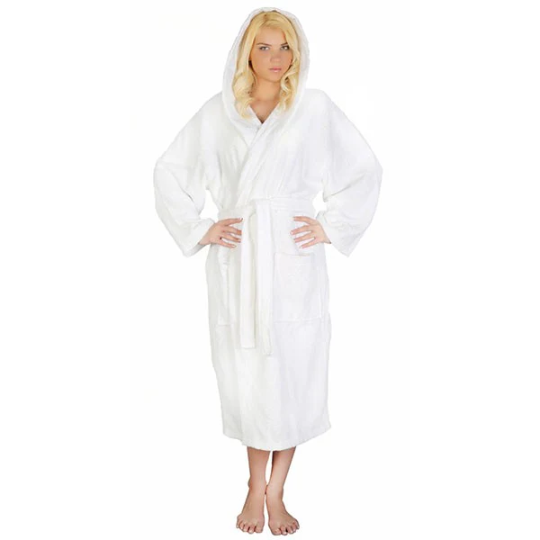 women's terry cloth robe with hood
