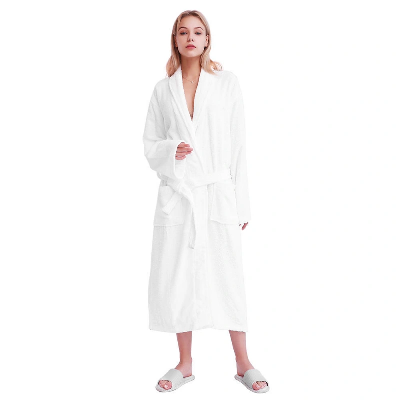 womens white spa robe