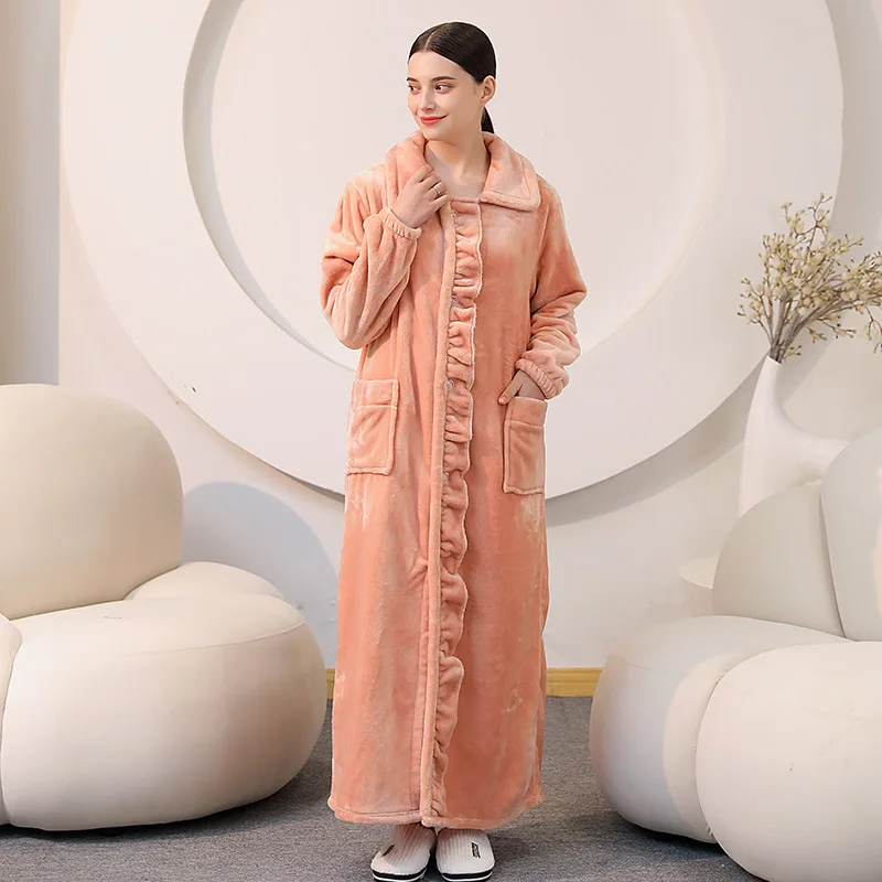women's winter fleece nightgowns