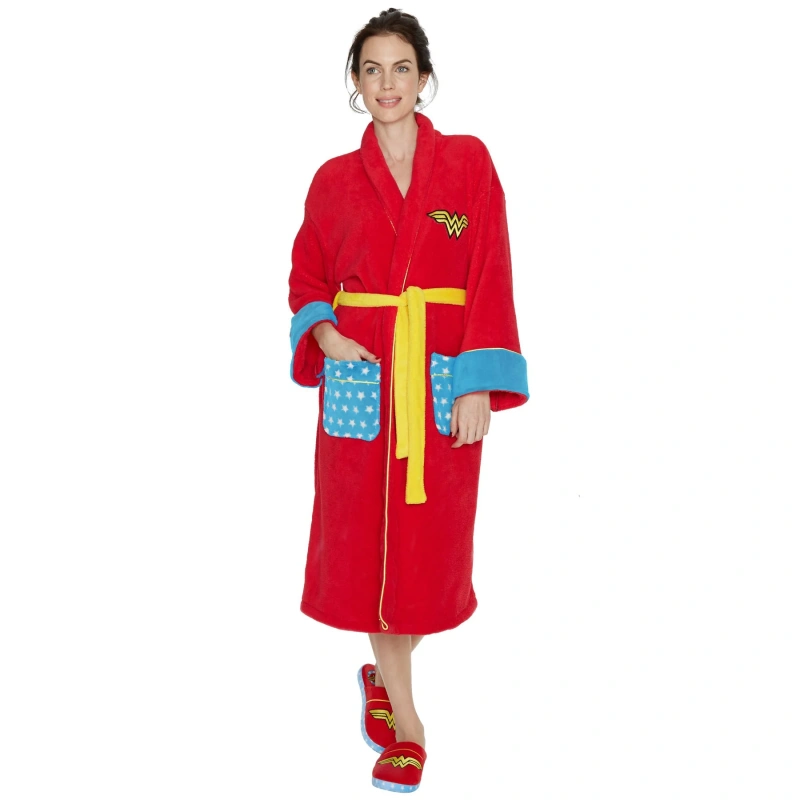 wonder woman satin robe
