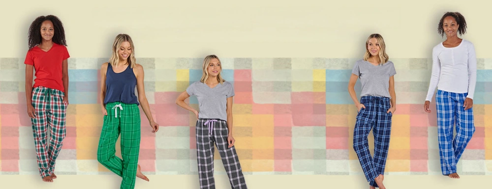 2. Plaid Pajama Pants Outfit