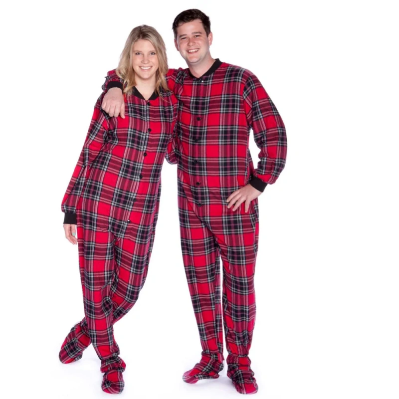 adult footed onesie pajamas